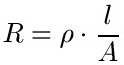 Widerstandsgesetz Formel / Gleichung